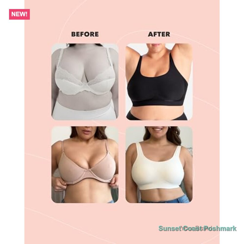 Wireless Support Bra, Adjustable Straps, Seamless… - image 6